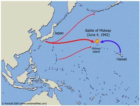 World War 2 Battle Of Midway Map