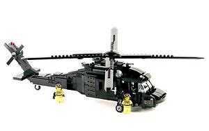 Custom LEGO army Black Hawk Helicopter military UH-60 | eBay