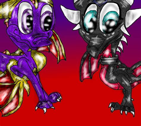 Spyro and Cynder - Cynder Fan Art (17451427) - Fanpop