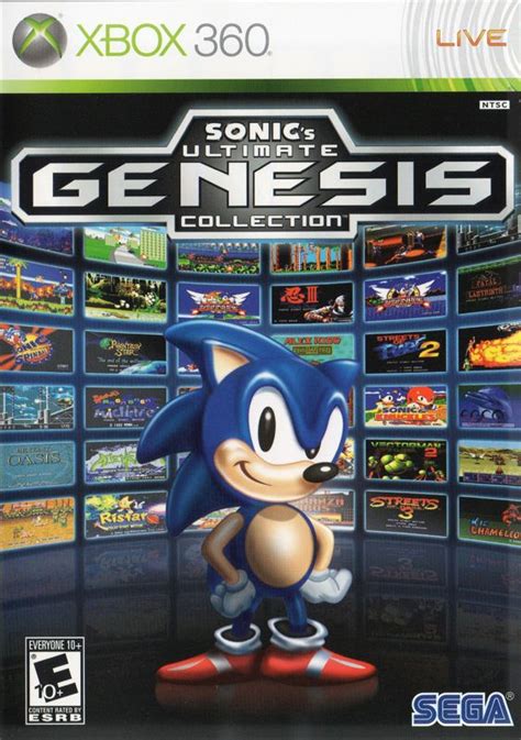 Sonic's Ultimate Genesis Collection (2009) Xbox 360 box cover art ...