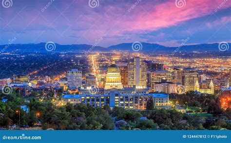 Salt Lake City Skyline Royalty-Free Stock Photo | CartoonDealer.com ...