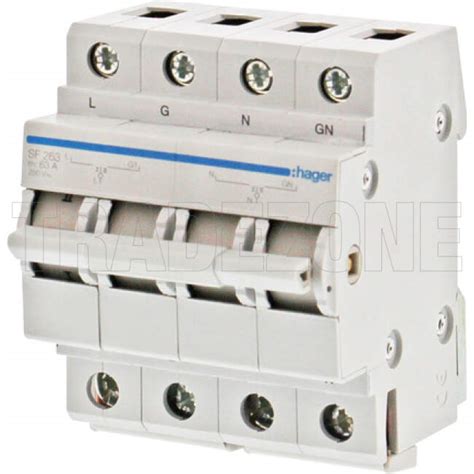 SF263 | Hager 63 Amp 2 Pole Changeover Switch 4.5kA