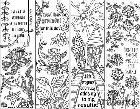 8 Coloring Bookmarks with Quotes | Coloring bookmarks, Coloring pages ...