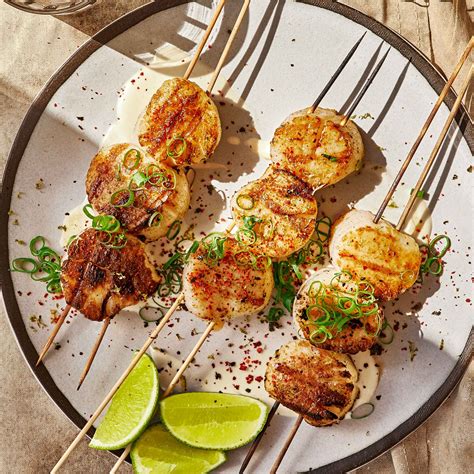 Grilled Scallops With Nori Recipe | Bon Appétit