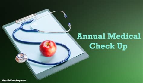 Annual Medical Check up | What Does an Annual Medical Checkup Include