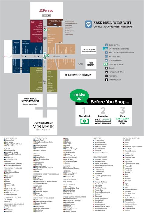 Oakridge Mall Store Map