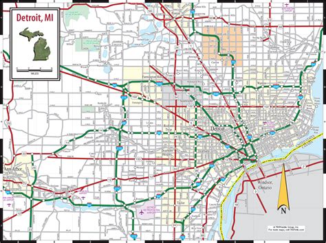 Mapas de Detroit - USA | MapasBlog