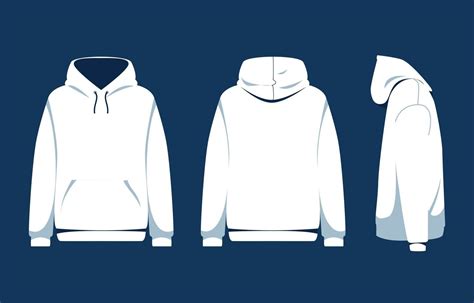 Blank White Hoodie Template 2859930 Vector Art at Vecteezy