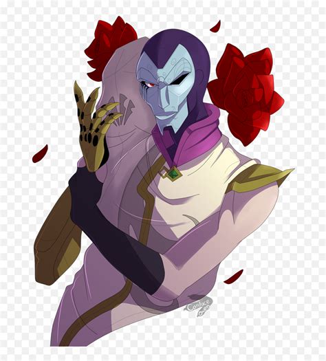 Karma Drawing League Legends - Jhin Fan Art Png Emoji,Karate Chop Emoji ...