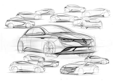 Futuristic Car Sketch