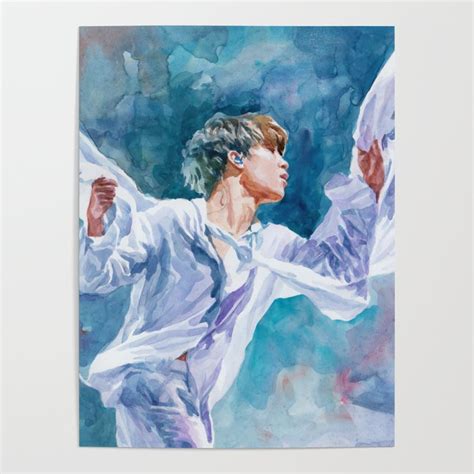 BTS Jimin watercolor painting, Black Swan, original fan art, k-pop ...