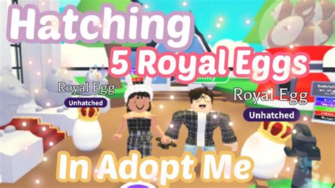 Hatching 5 Royal Eggs In Adopt Me | ItsNowLocksy - YouTube