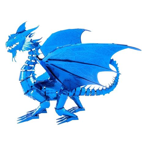 Metal Earth Models, Metal Models, Blue Dragon, Silver Dragon, Earth 3d ...