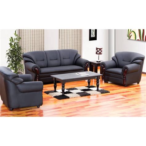 Wooden Rectangular Branded Damro Sofa Set, 3+1+1, Leather at Rs 40000 ...