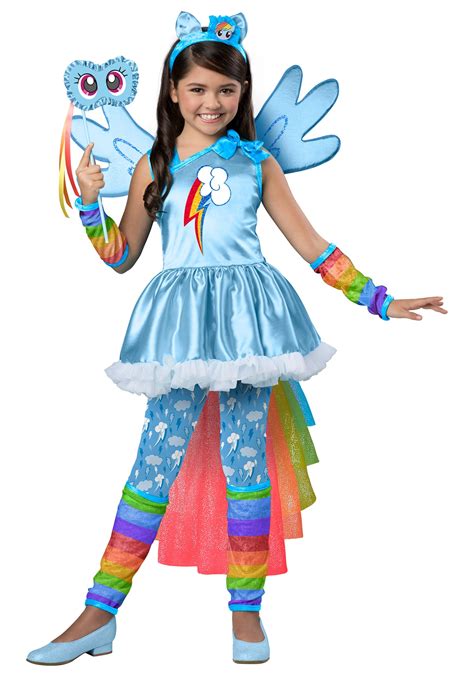 Girls Premium My Little Pony Rainbow Dash Costume