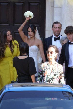 Jordana Brewster – With Mason Morfit at their wedding in Santa Barbara ...