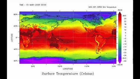 Surface Temperature 2008 CERES - YouTube