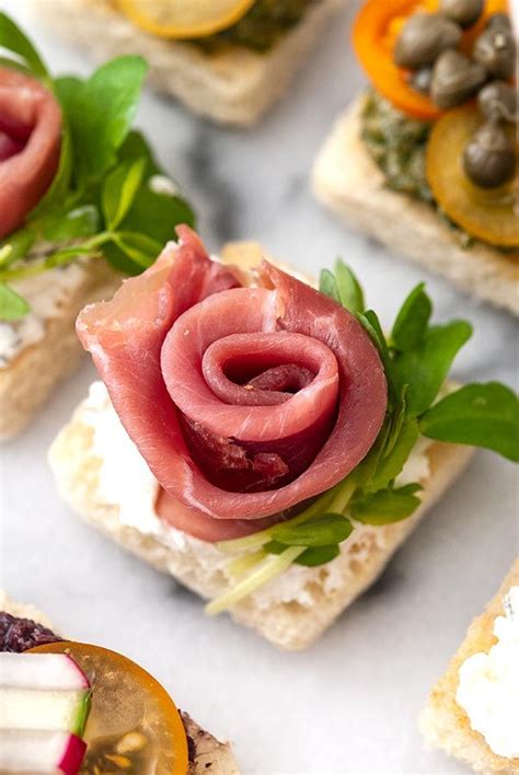 These perfectly easy canapés can be made ahead of time, are served cold ...