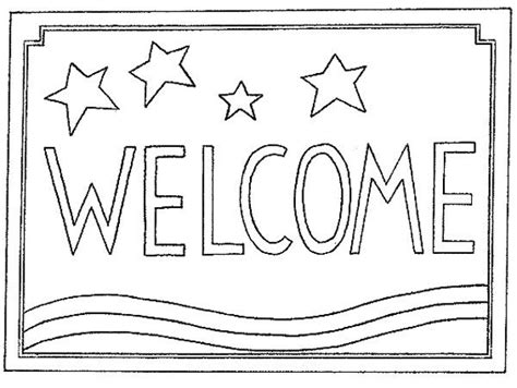 Welcome Mat Clipart Black And White