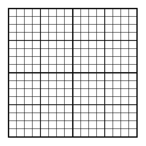 Sudoku 16x16 Grid Printable - Sudoku Printable