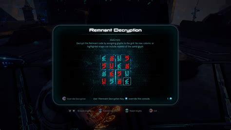 Mass Effect Andromeda Remnant Decryption Puzzles - How to Solve, Glyphs ...