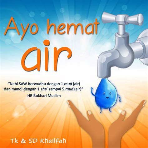 Poster Hemat Air Gambar – Tulisan