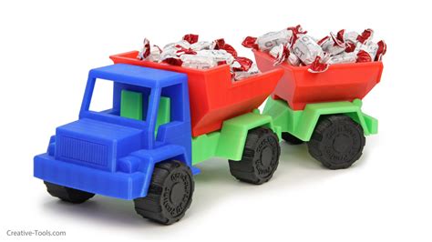 3D Printed Toy Dump Truck Trailer by CreativeTools | Pinshape