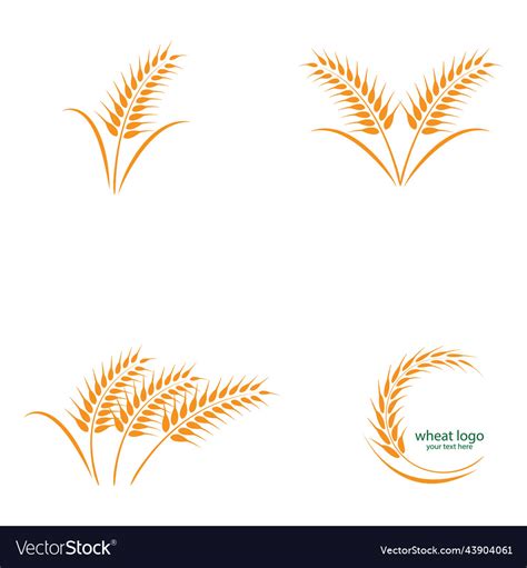 Wheat logo Royalty Free Vector Image - VectorStock