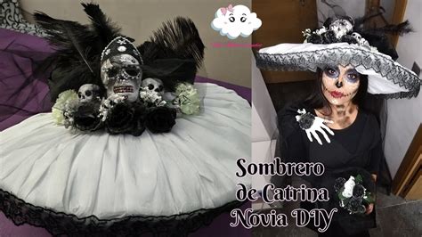 💀Como Hacer Sombrero👒 de Catrina Novia Fácil y Económico DIY - YouTube