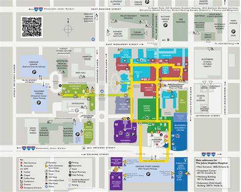 John Hopkins Hospital Campus Map – Map Vector