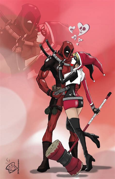 Deadpool & Harley Quinn Fan Art Will Make You Ship It Too! | Harley ...