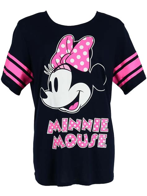 Disney Minnie Mouse Short Sleeve Jersey Shirt (Women's Plus) - Walmart.com