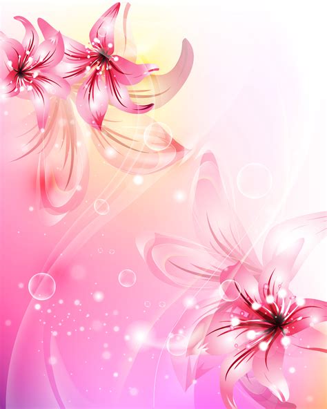 Pink Flowers Background | Gallery Yopriceville - High-Quality Free ...