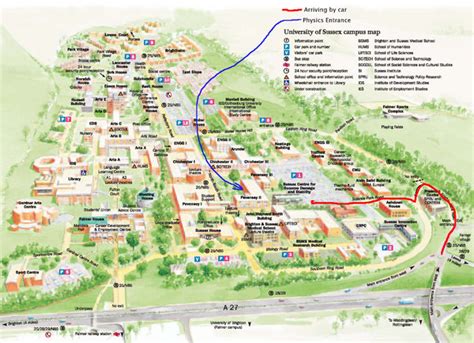 University of Sussex Campus Map - Falmer East Sussex • mappery