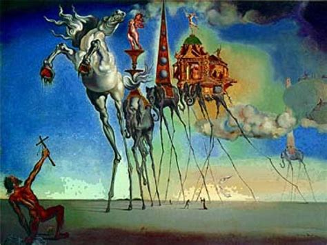 Salvador Dali Elephant from The temptation of Saint Anthony (1946 ...