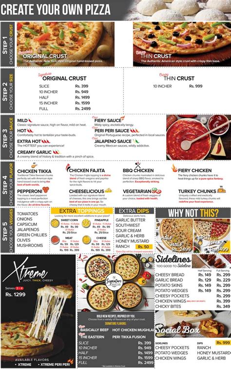 14th Street Pizza Menu Karachi - Restaurant Menu