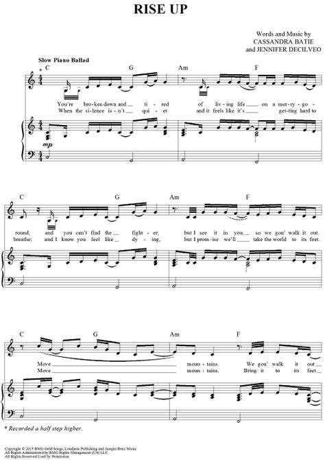 Rise Up | Violin sheet music, Hamilton sheet music, Easy piano sheet music