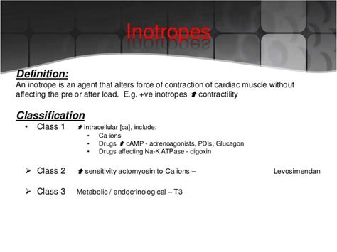 Inotropes + vasopressors