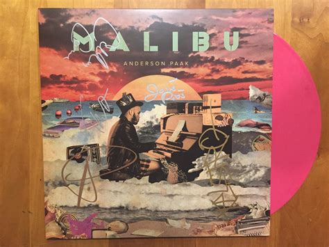 Anderson .Paak's Malibu on pink vinyl, signed by him and the Free ...