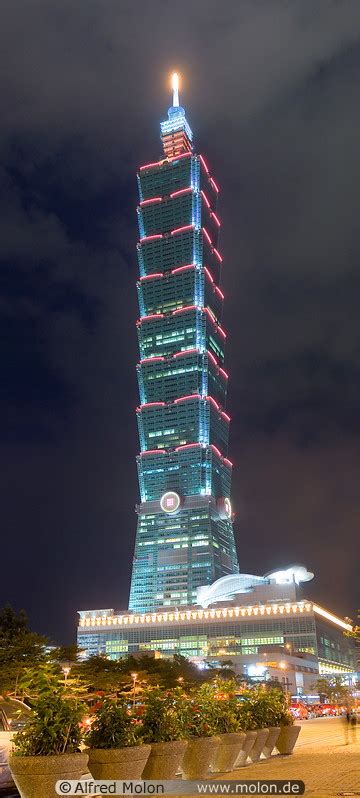 Photo of Night view of Taipei 101 tower. Taipei 101 by night, Taipei ...