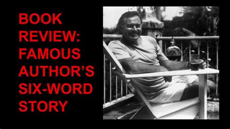 Ernest Hemingway's Six-Word Story: Book Review - YouTube