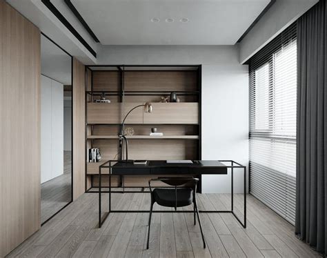 Decorating Minimalist Spaces With Monochrome Melds | Modern office ...