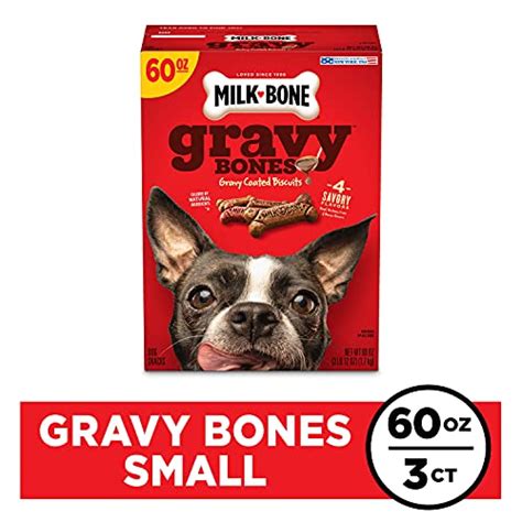 Milk-Bone Gravy Bones Dog Treats with Savory Meat Flavors, 60 Ounce ...