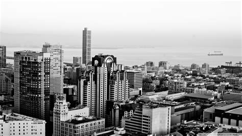 Black and White Cityscape Wallpaper - WallpaperSafari