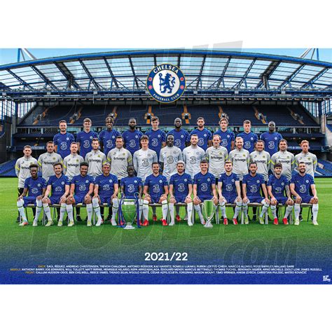 Chelsea FC Squad Poster A2 Poster 21/22