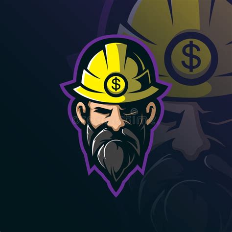 Miner Mascot Logo Design Vector with Modern Illustration Concept Style ...