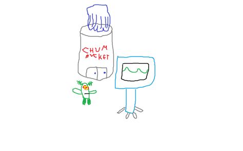 Plankton and Karen (Using Paint) by BooberFan on DeviantArt