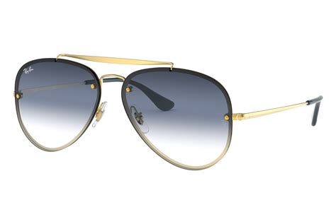 Blaze Aviator Sunglasses in Gold and Blue & Grey - RB3584N | Ray-Ban® GB