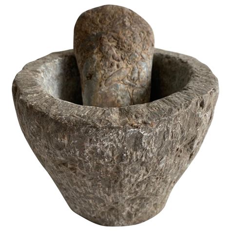 Antique Stone Mortar and Pestle Set at 1stDibs | antique stone mortar ...