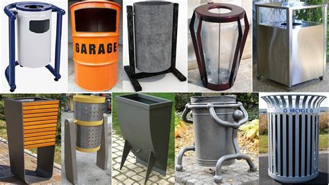 Modern Trash can design ideas / Trash receptacle design ideas / Trash ...